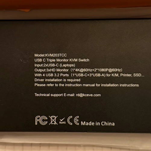 Triple Monitor KVM Switch