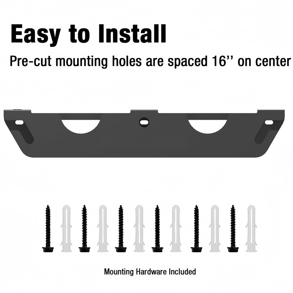 2PCS Angle Grinder Holder Angle Grinder Rack/Stand Storage Rack Wall Mount Black
