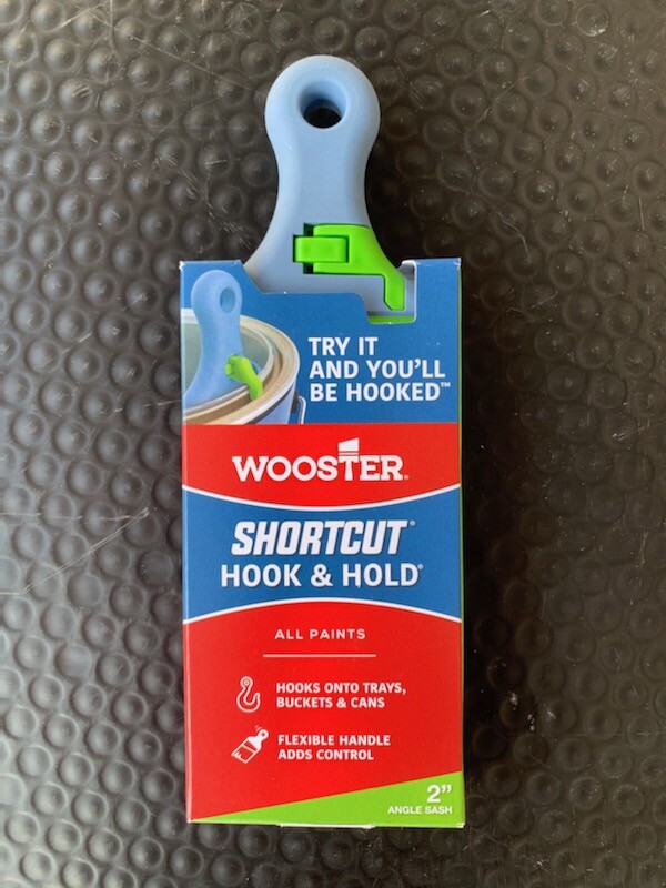 WOOSTER 2" SHORTCUT HOOK & HOLD POLYESTER ANGLE SASH BRUSH