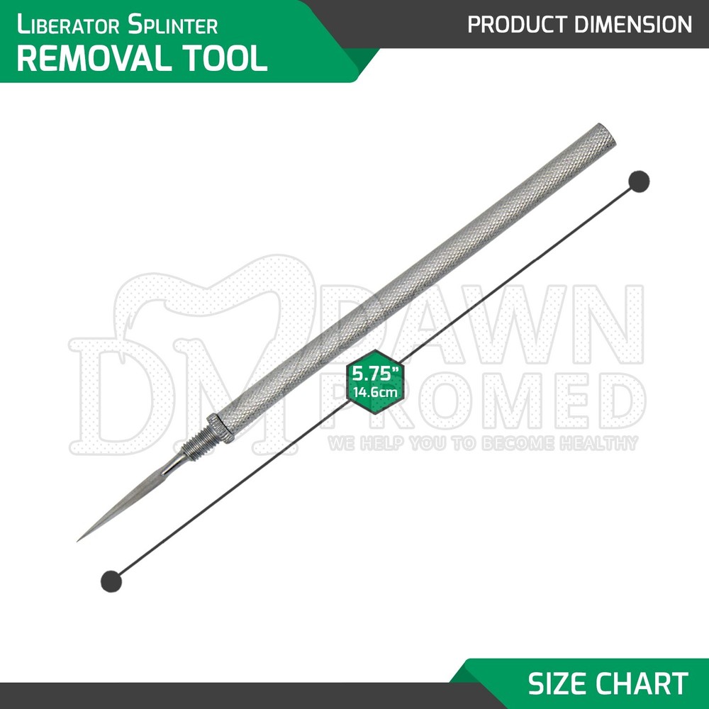 Liberator Splinter Removal Tool 5.75" Small & Large Splinters EMS Inst German Gr