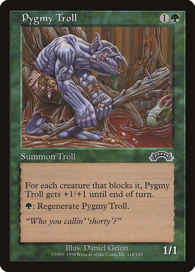 Pygmy Troll Exodus 118 MTG MP