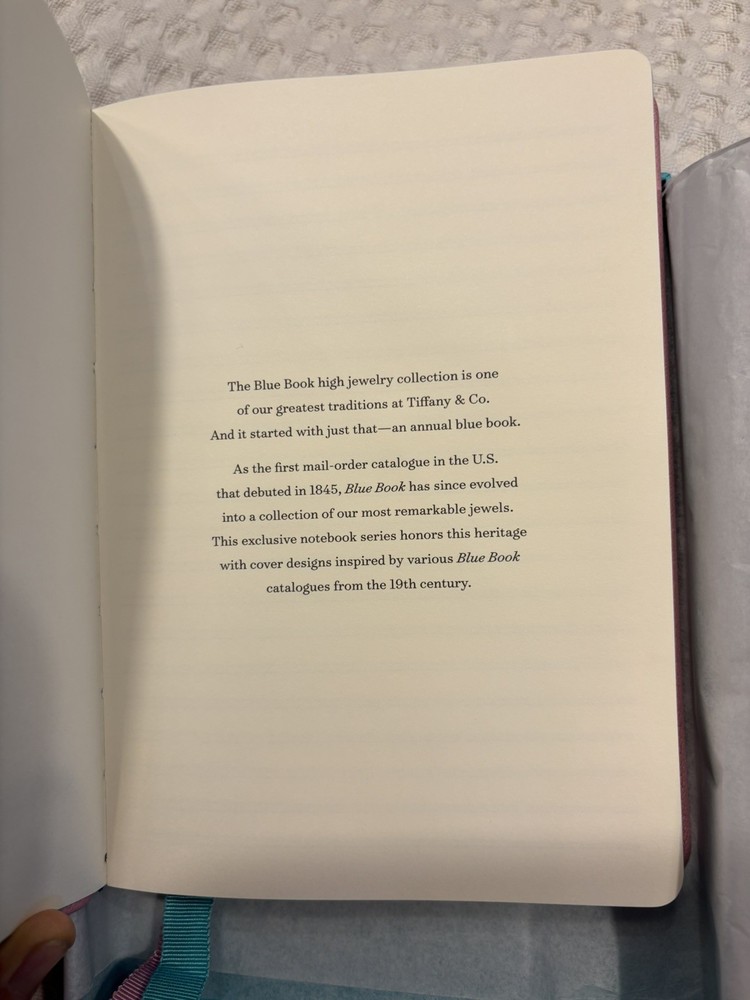 tiffany co Leather Journal / Travel Diary