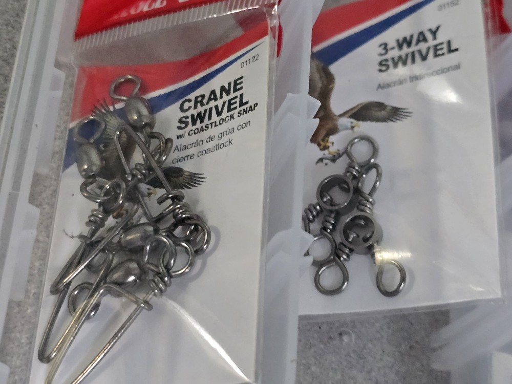 Tackle Box With Hooks Swivels And More