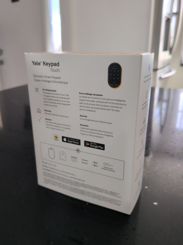 NEW Yale Keypad Touch Door Lock, Keyless Entry, Pin Code Fingerprint