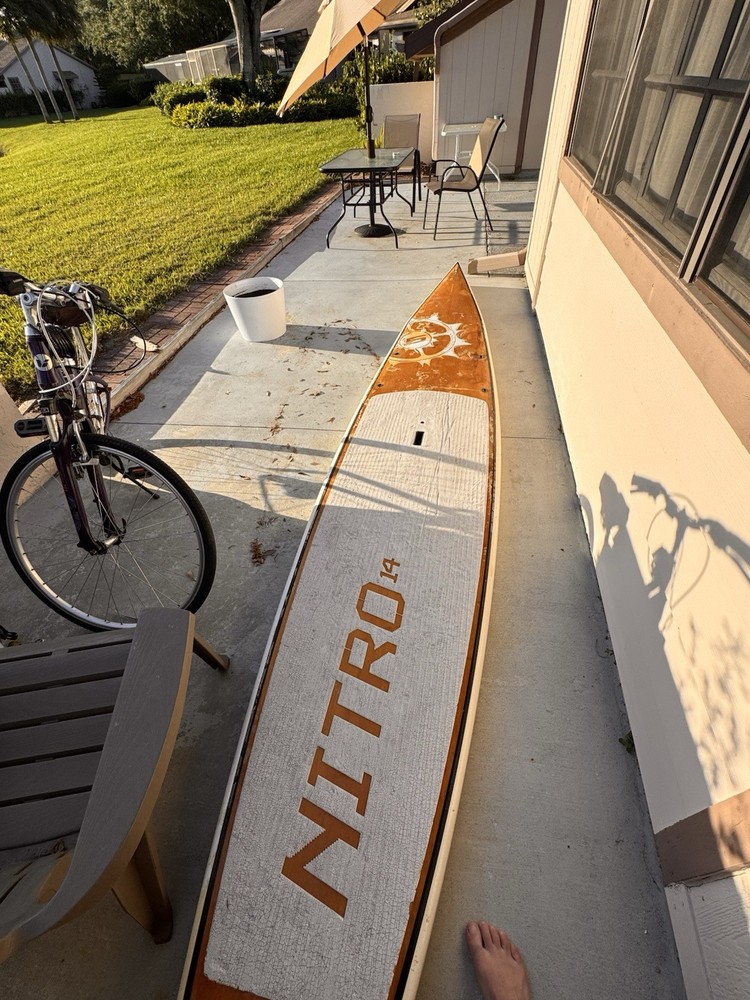 Paddleboard. 14’ Nitro. Beautiful Shape. Needs A Fin