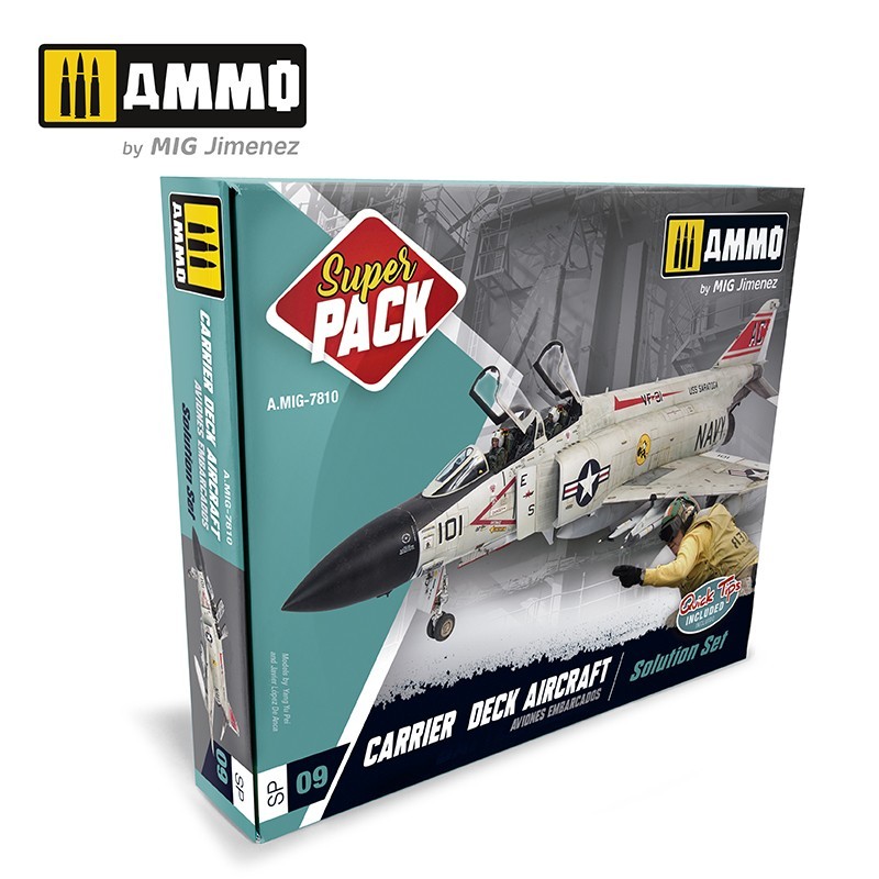 Mig Jimenez AMIG7810 Carrier Deck Aircraft Super Pack Solution Set