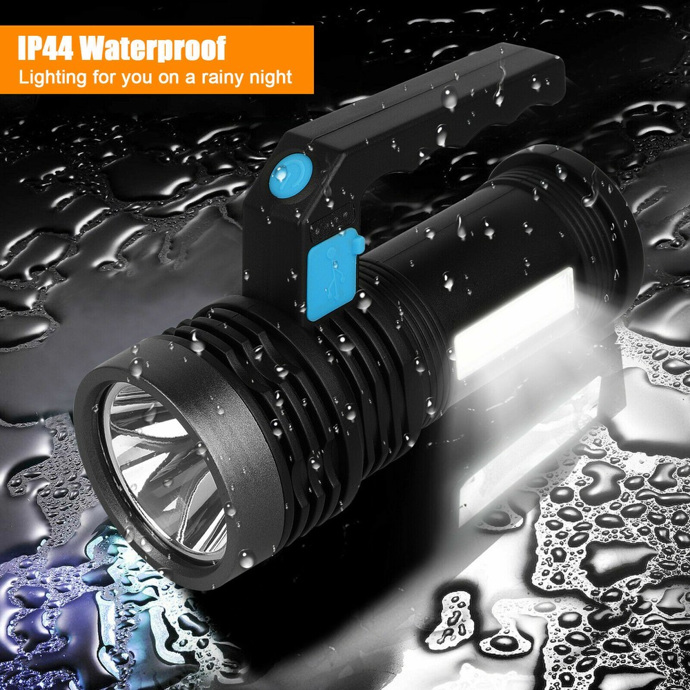 Super Bright Rechargeable LED Handheld Flashlight Portable Spotlight Searchlight