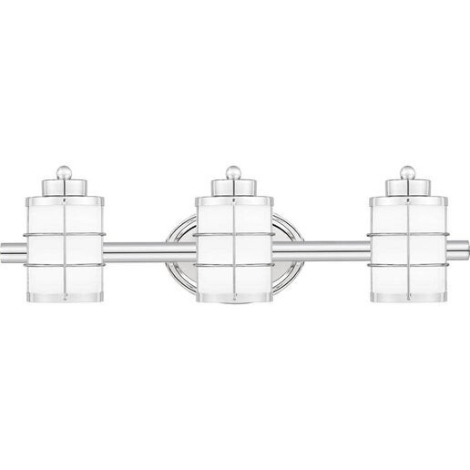 Ashley Harbour Underhill 3-Light Polished Chrome Vanity Light