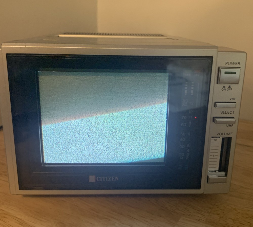 Vintage Citizen Portable Television-see Description