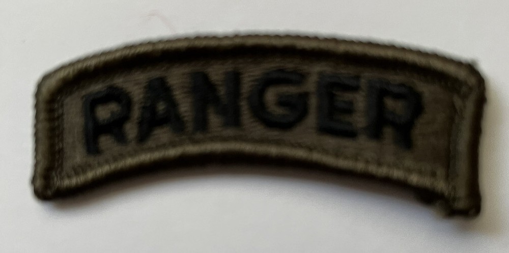 Vietnam US Army Ranger Qualification Shoulder Tab Subdued