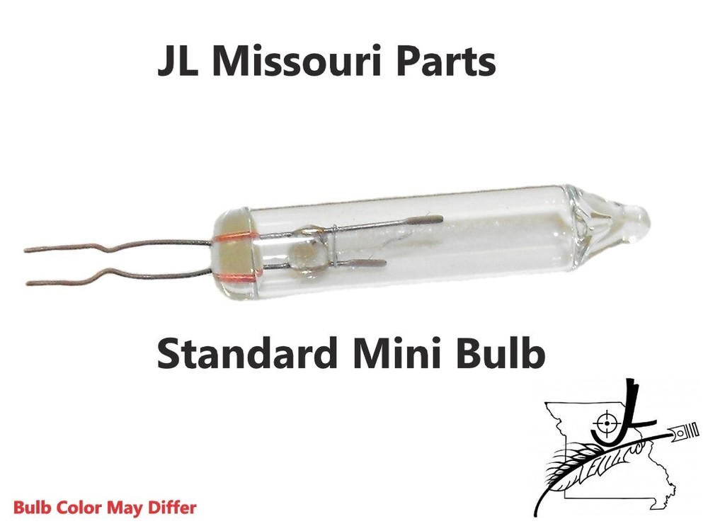 4 BARE Mini Bulb Flashers Christmas Tree Lights Replacement Bulbs 2.5 V .425