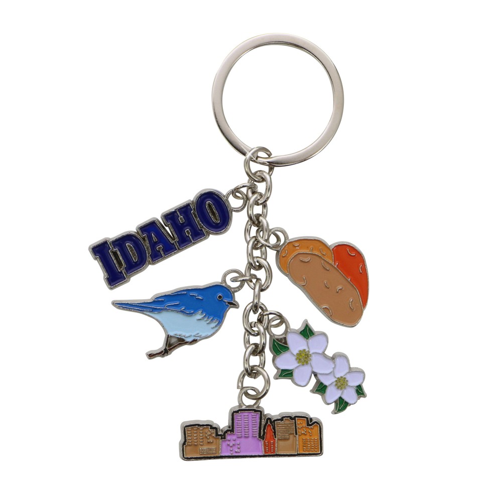Idaho 5 Charm Keychain