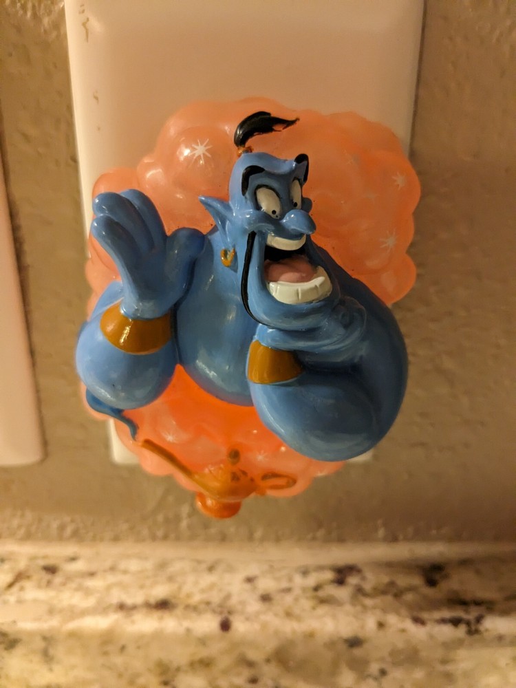 Vintage Disney Aladdin Night Light Magic Genie