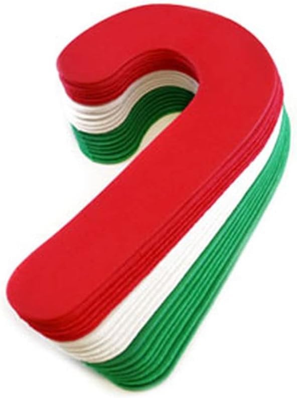 Foam Christmas Candy Cane Shape Stack Cutouts - Holiday Crafts -...