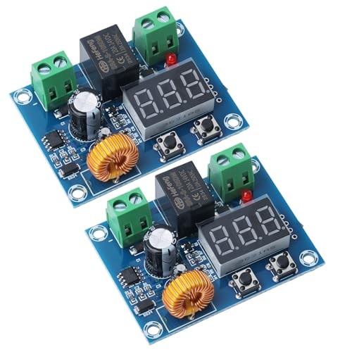 12V-36V DC Voltage Protection Module, Digital Low Voltage Protector with 2PCS