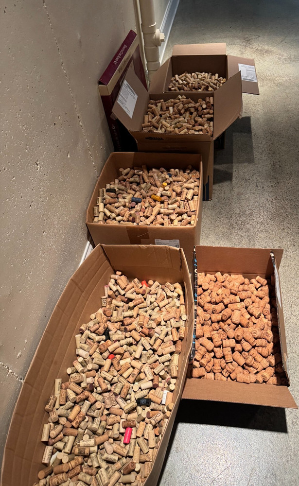 Wine Corks Both Red and White