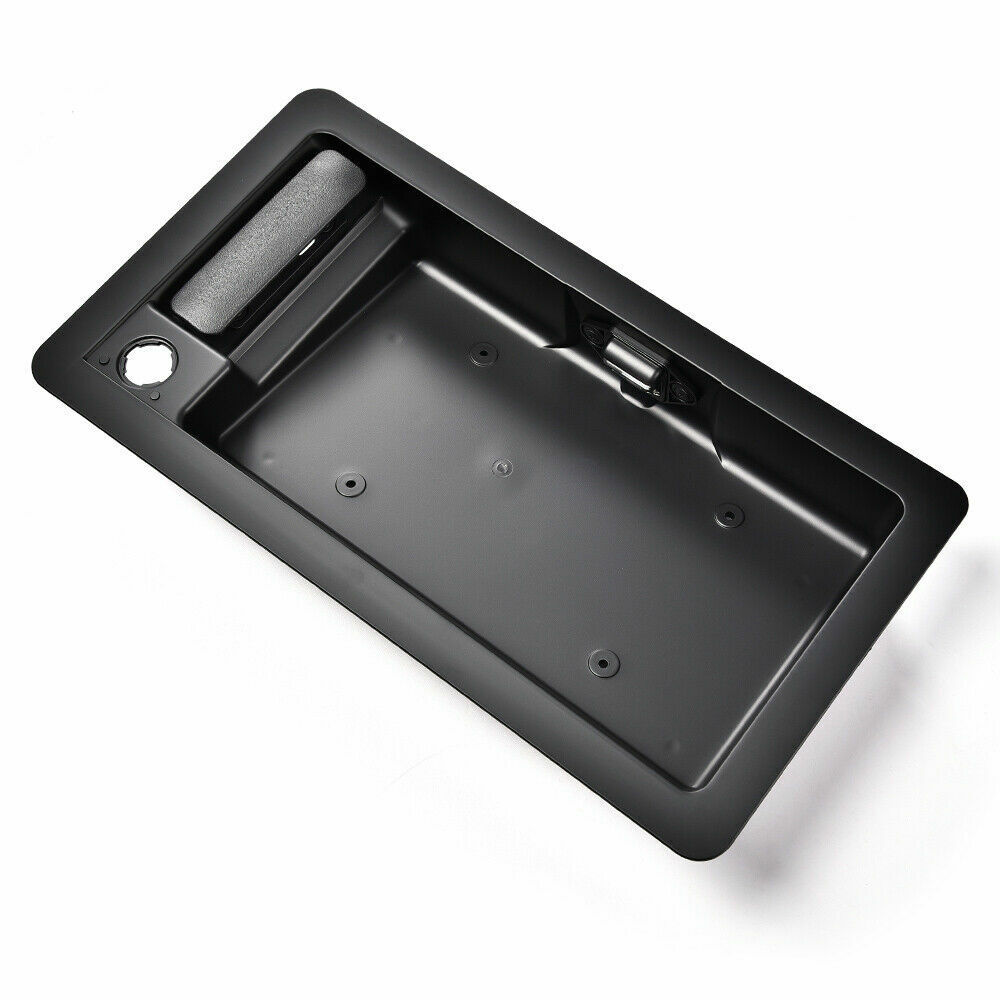 Fit For Ford E150 E250 E350 Rear Cargo Door Handle License Plate Bracket Black