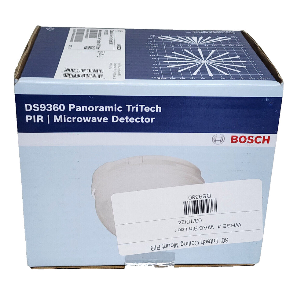 Bosch DS9360 Panoramic TriTech Microwave Detector Ceiling Mounted Panoramic NEW
