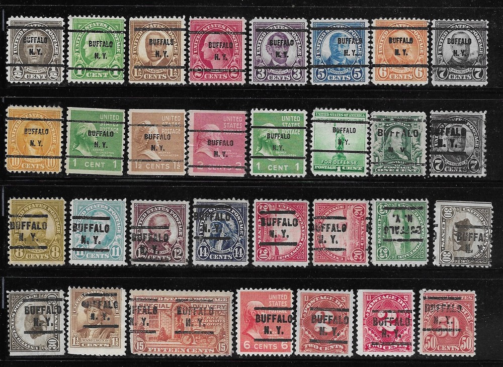 Buffalo NY Precancels - 31 Various Items