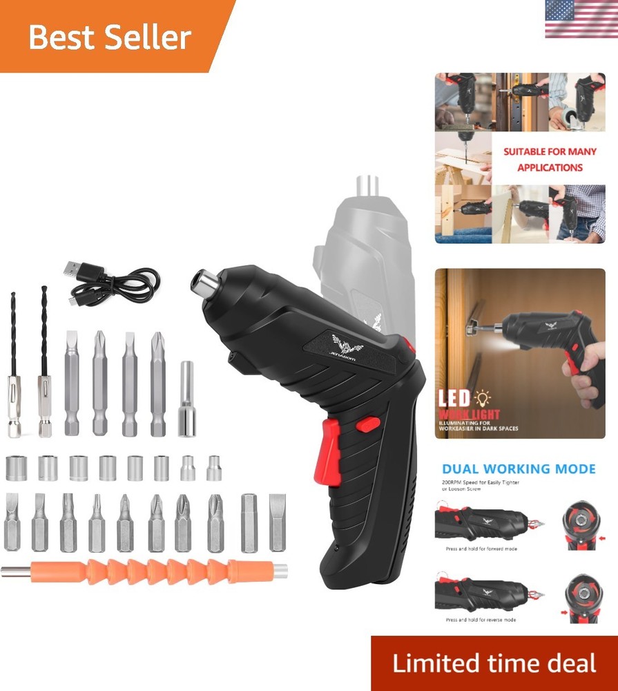 Multi-Functional Cordless 28-in-1 Screwdriver Set with Enhanced Durability