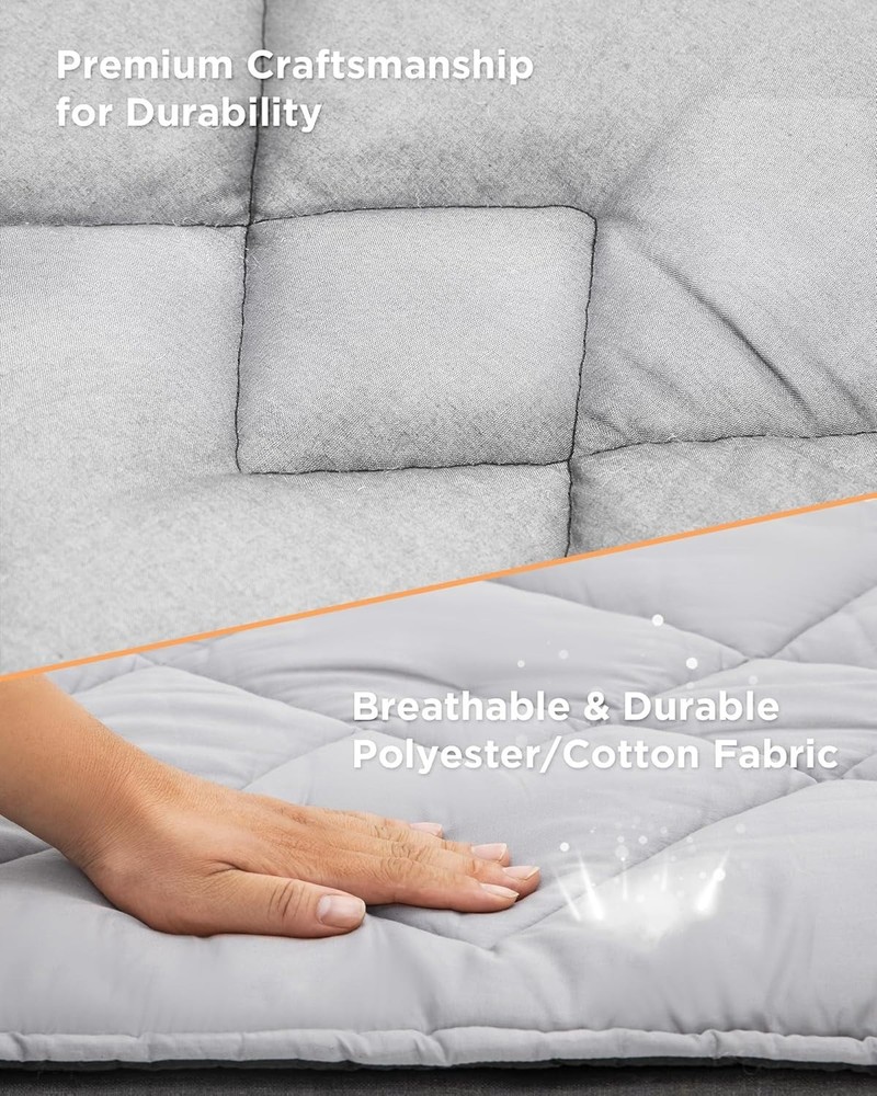 Versatile Lightweight Cot Sleeping Pad - Soft, Comfortable, Machine Washable