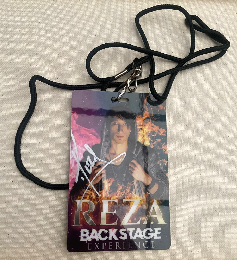 REZA Autographed Backstage Experience Pass Illusionist Magician