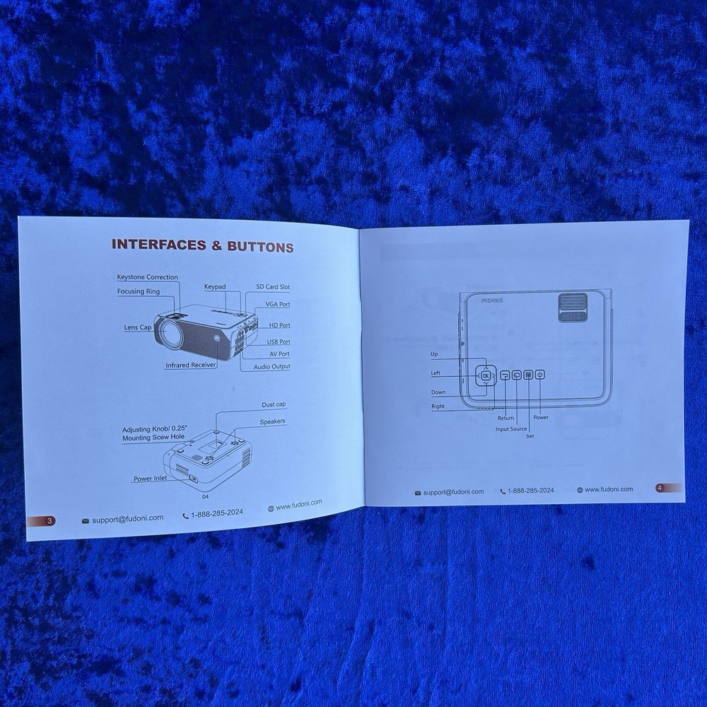 FUDONI LCD Projector GC355