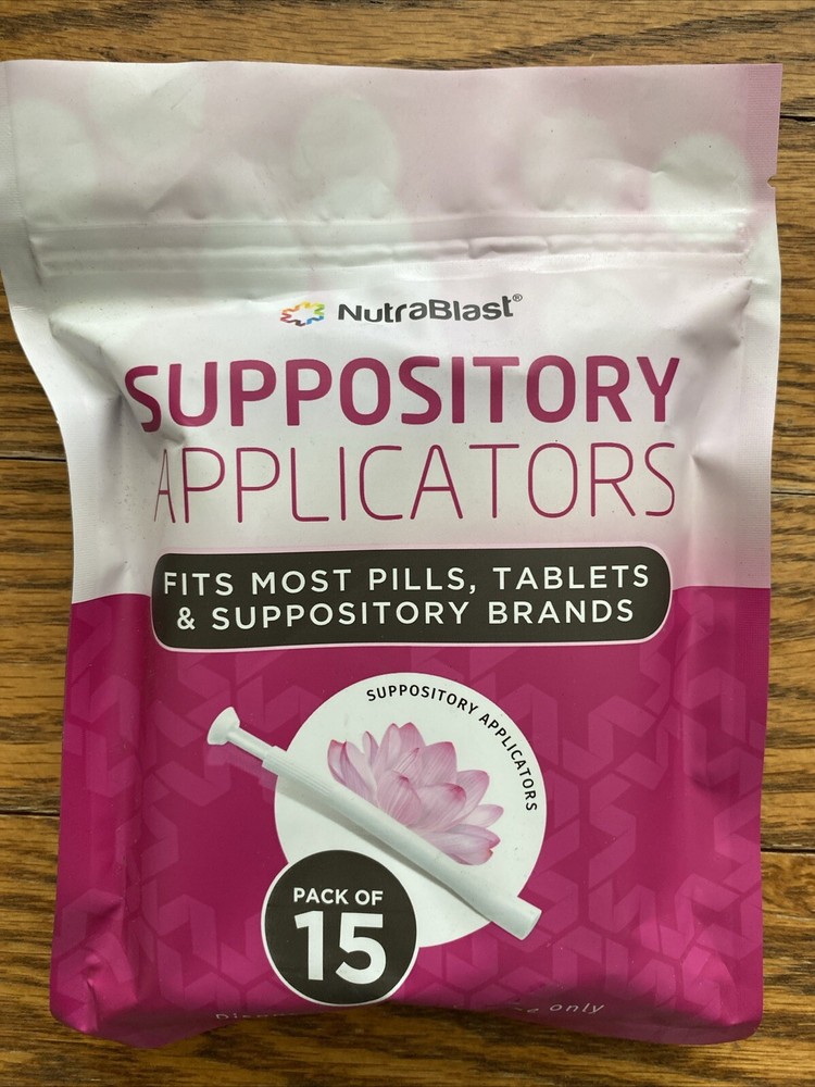 NutraBlast Disposable Vaginal Suppository Applicators - Fits Most - 15 Pack