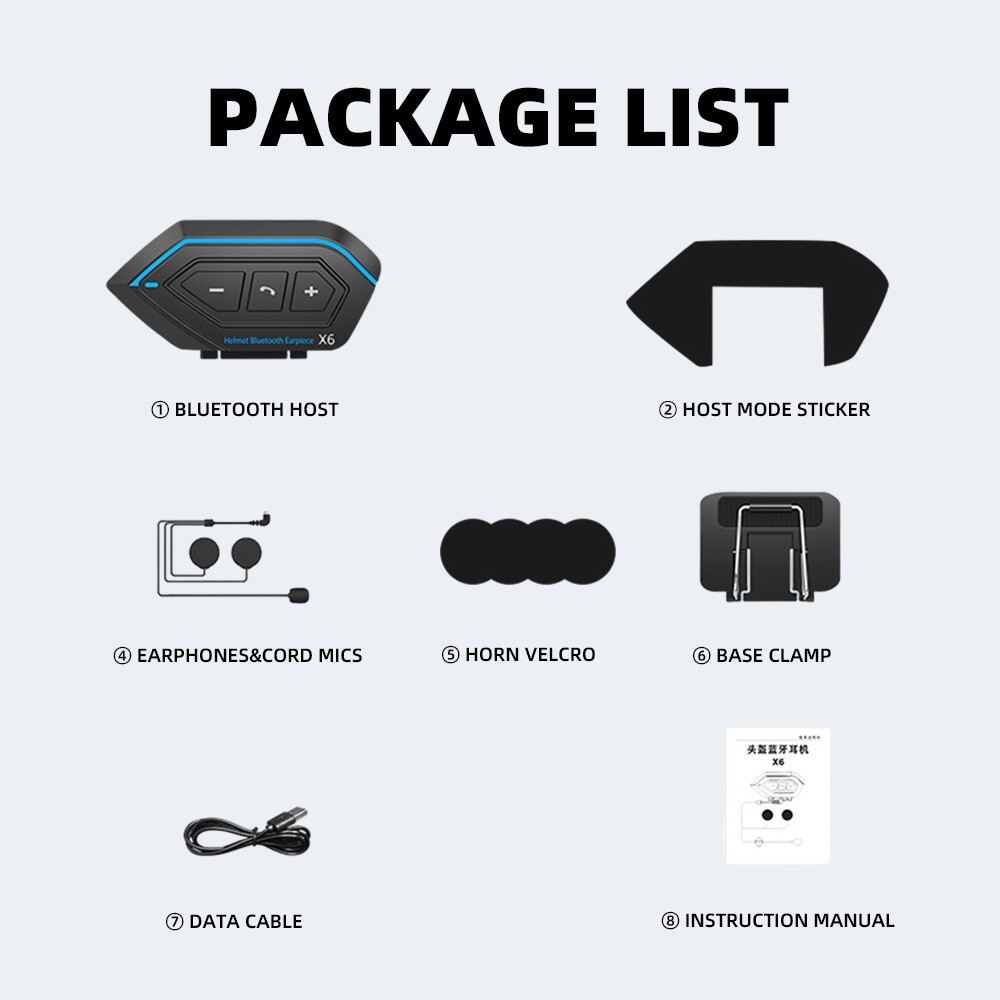 Motorcycle Helmet Headset Wireless Bluetooth Headphone Speaker Automatic Answer