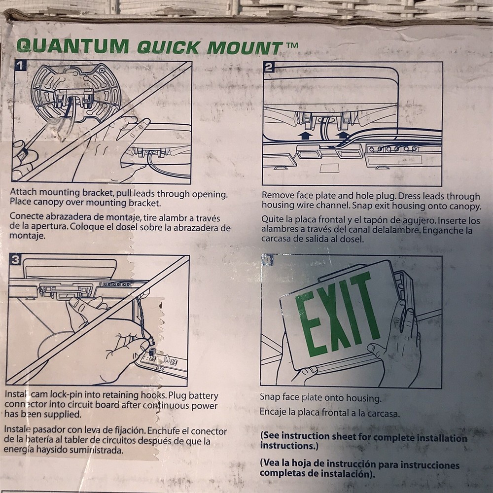 Lithonia Lighting Quantum Thermoplastic LED Emergency Exit Sign