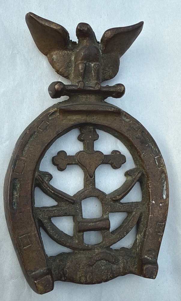 Masonic Cast Iron American Eagle Horseshoe