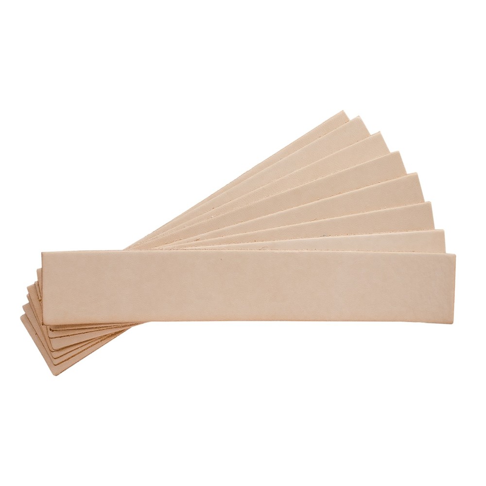 Leather Bookmarks 7"X1.25" 8/Pkg
