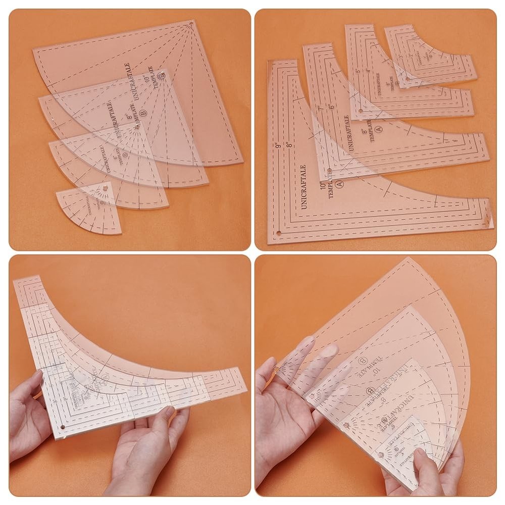 Drunkards Path Quilting Template Acrylic Ruler Sewing Cutting Tool