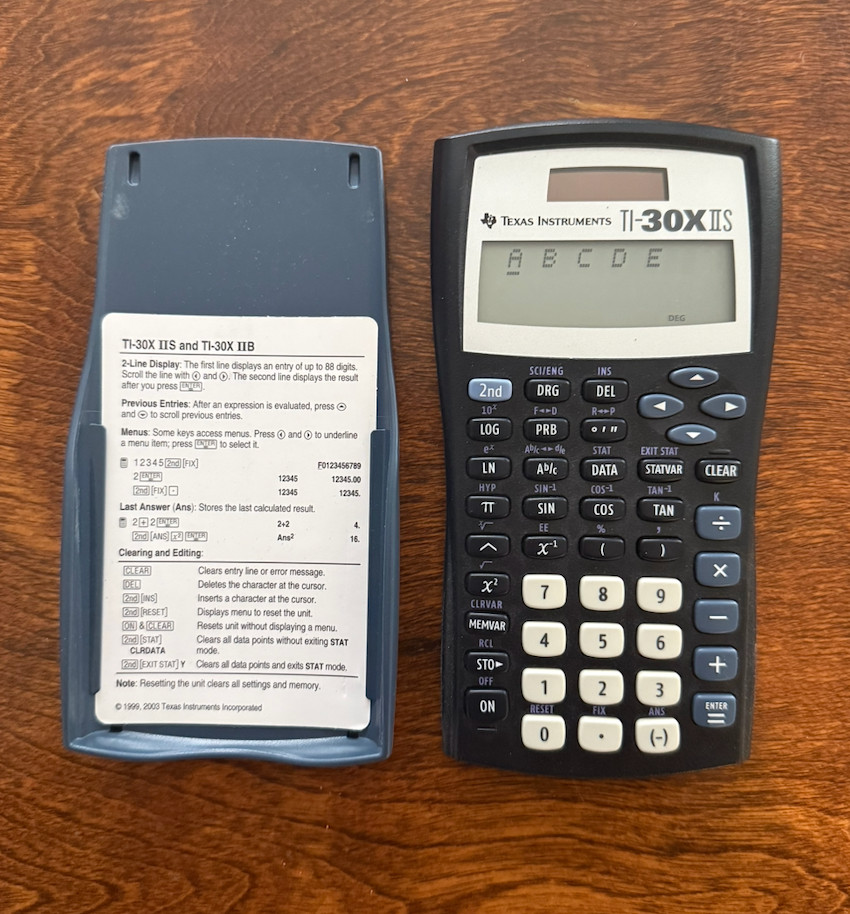 texas instrument ti-30xiis