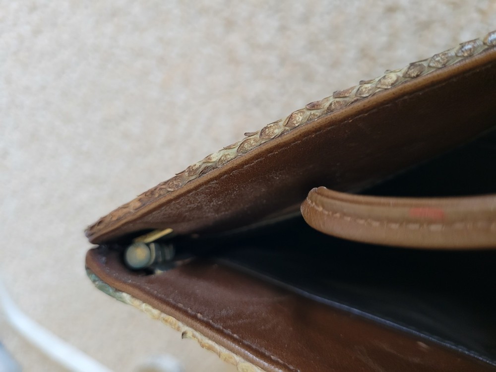 Vintage Python One-of-a-Kind handbag with Strap