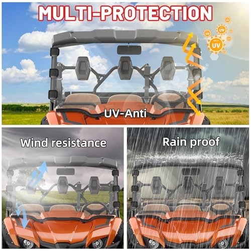 Viking Full Windshield Scratch Resistant Front Windshield Compatible with
