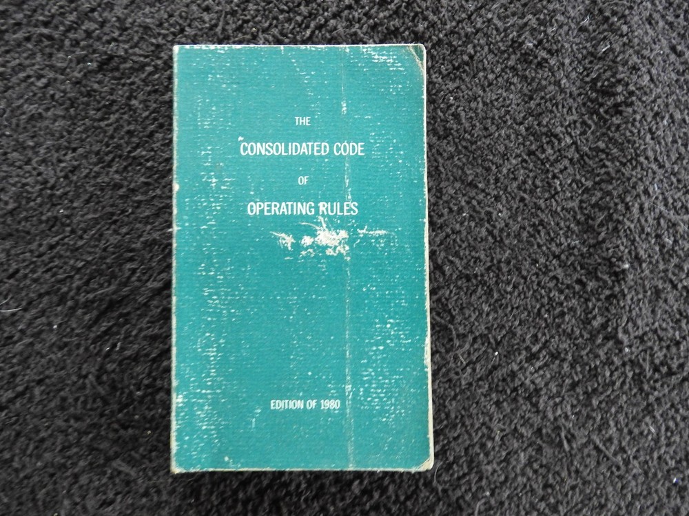 1980 CONSOLIDATED CODE OF OPERATING RULES BURLINGTON NORTHERN VERSION very good