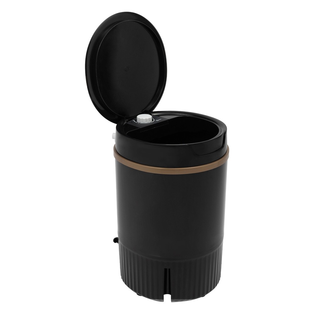 Mini Washing Machine Washer with Drainage Basket Multi-Functional Black Portable