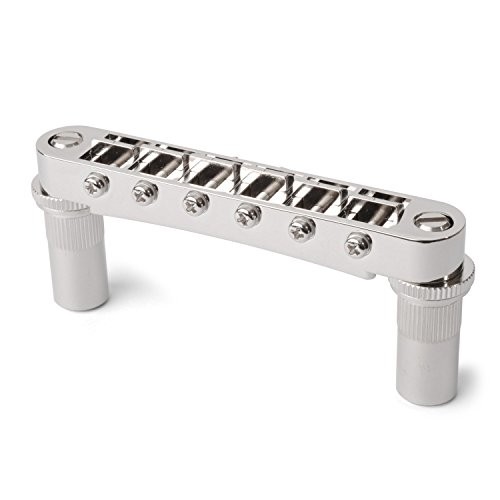Tune-o-matic Bridge with Studs/Bushings, Chrome