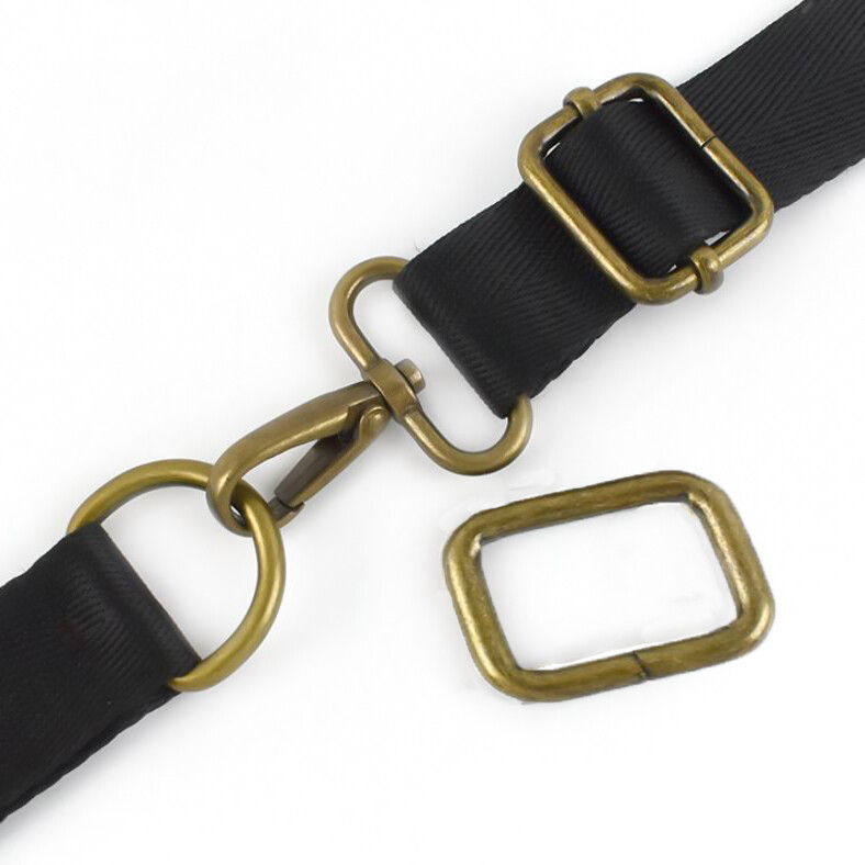 20PCS Gold Rectangular Ring Belt Bag Accessories - FB03-20PC GOLD