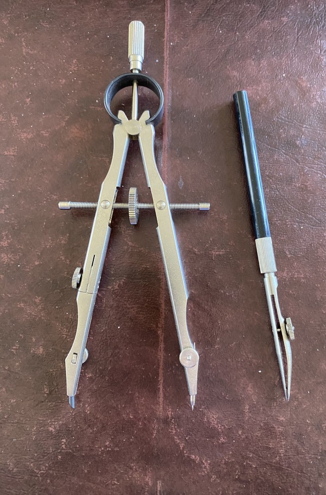 Vemco 203 Compass with interchangeable points Precision bow compass pristine