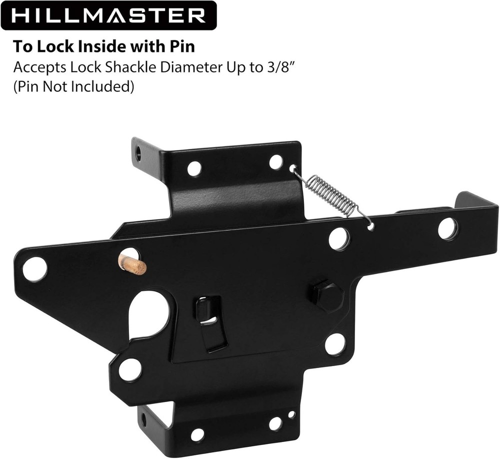 Alloy Steel Black Automatic Gate Latch for Enhanced Security & Durability