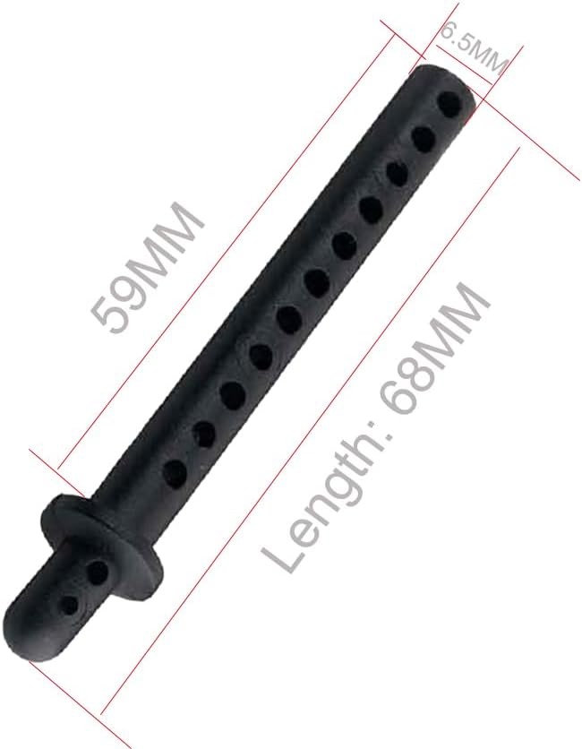 8-Pack 68mm RC Car Body Shell Post Plastic Holder Mounts with Clips...