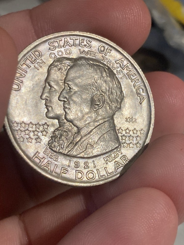 1921 2x2 Alabama Commemorative Half Dollar Uncirculated