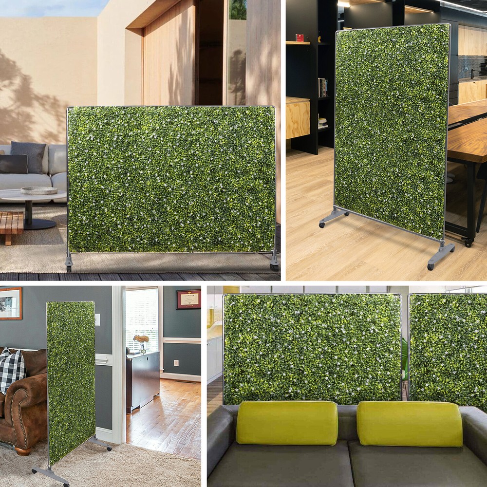 Mobile Hedge Room Divider Boxwood Panel Privacy Screen Divider Multi-purpose