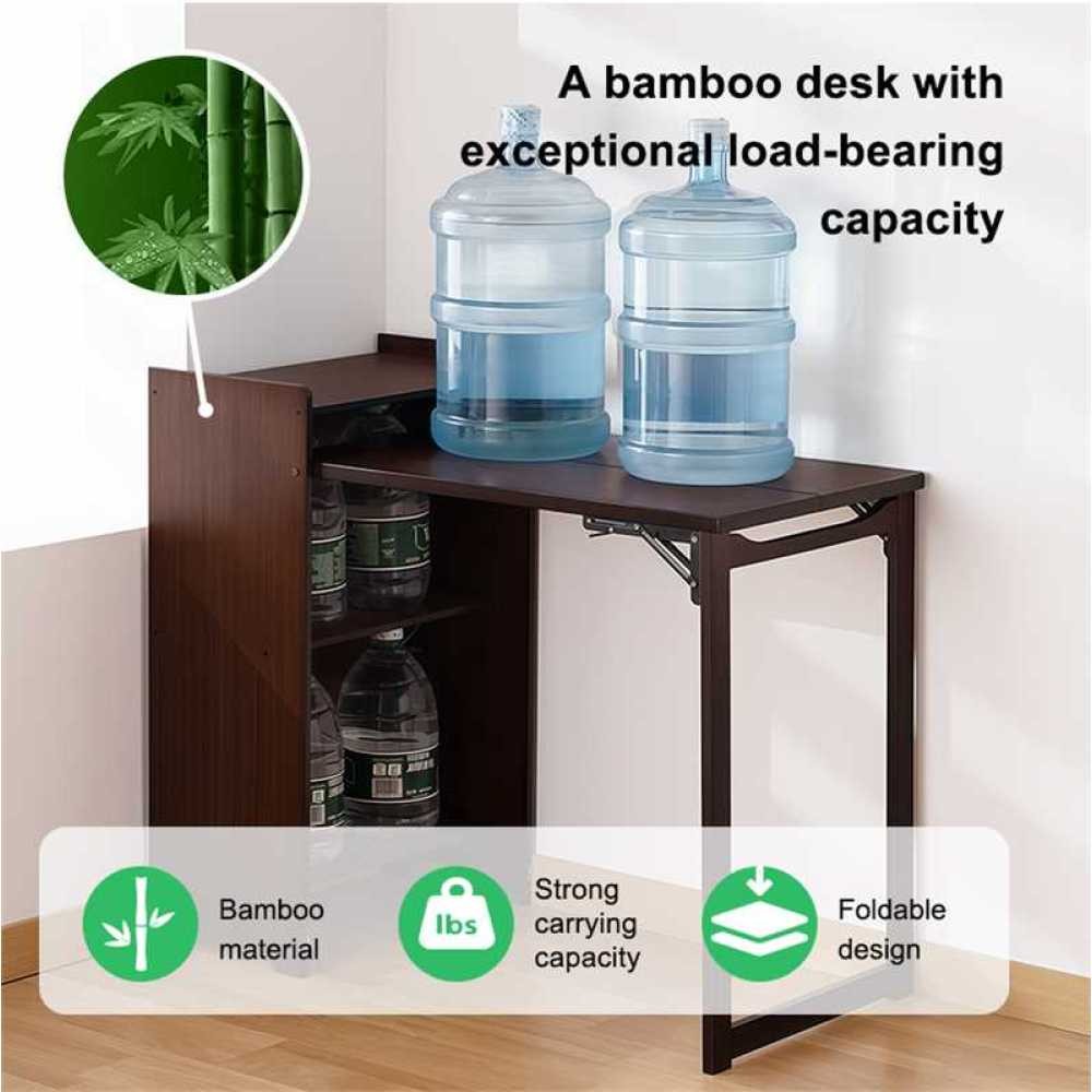 Folding Desk, Space-Saving Computer Desk for Small Spaces, Foldable Study Table