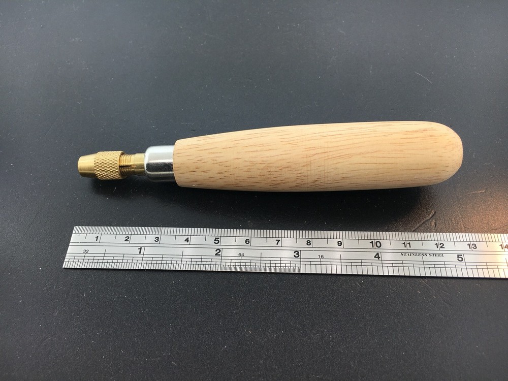 Needle File Handle with Brass Chuck
