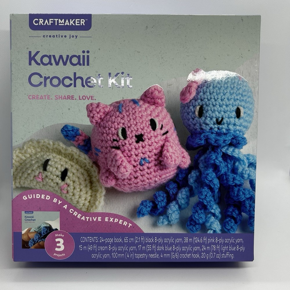 Craftmaker Kawaii Crochet Kit