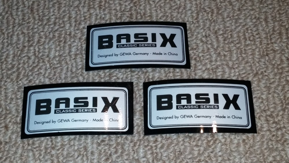 Basix Classic Series Drum Badge 3 Pack (423)