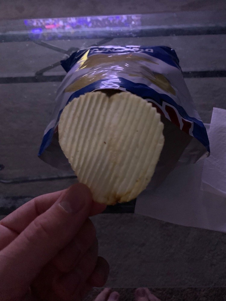 Heart shaped ruffle chip original 